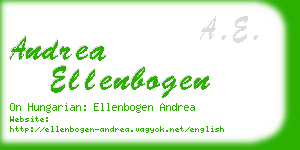 andrea ellenbogen business card